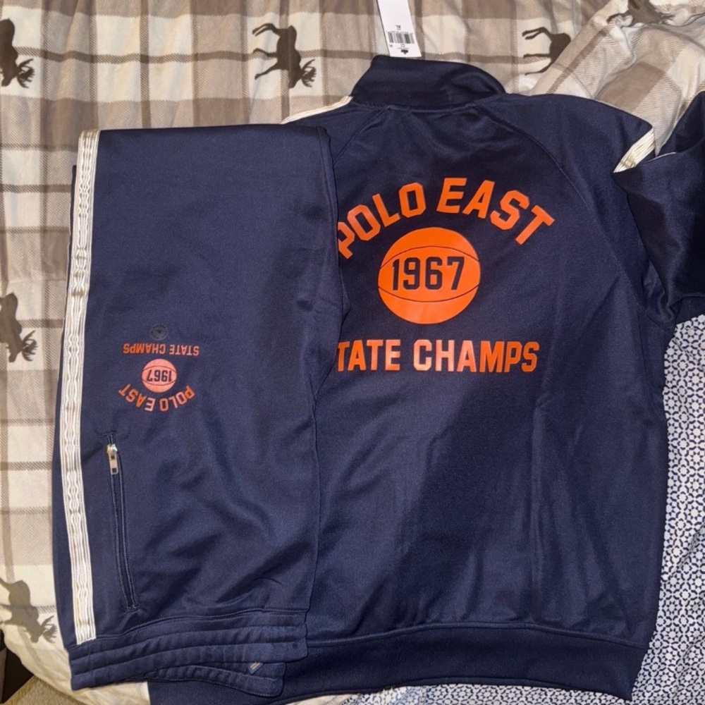 Men’s Polo Ralph Lauren Navy Tracksuit size xl
